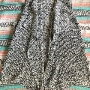 Jones New York Cardigan Sweater Vest Women Open Front  Navy Blue White XL